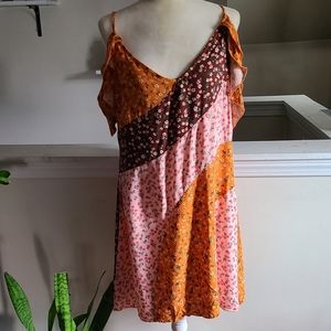 NWT Cider Mixed Floral Print Dress Size 1XL